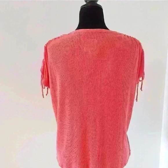 CHASER Oversized Cinched Shoulder Dolman Henley M - Picture 6 of 8
